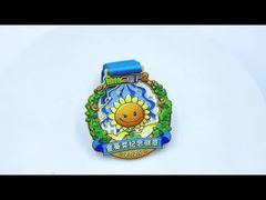Виртуальная медаль в беге с распылителем цвета