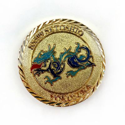 Купить Монета-сувенир с мягким эмалированным дизайном дракона Производство в сети