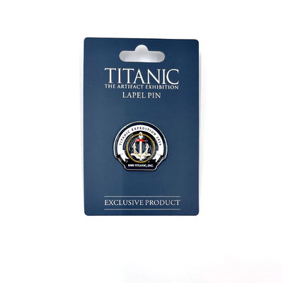 Купить Lapel Pin for Titanic Enthusiasts Customizable Soft Enamel Badge for Movie Themes Free Design Service Availabl Производство в сети